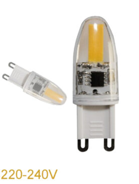 G9 GU9 COB LED Lamp 230V 1,6 watt dimbaar<br />extra warm wit