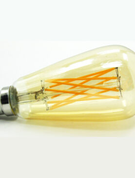 Edison Filament ST64 E27 amber<br />8 Watt dimbaar